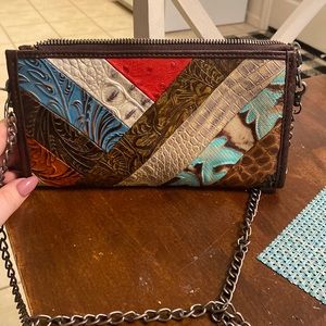 Boho purse wristlet